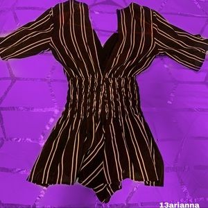 Classic Black Ribbed Romper 💲(Never Worn!)